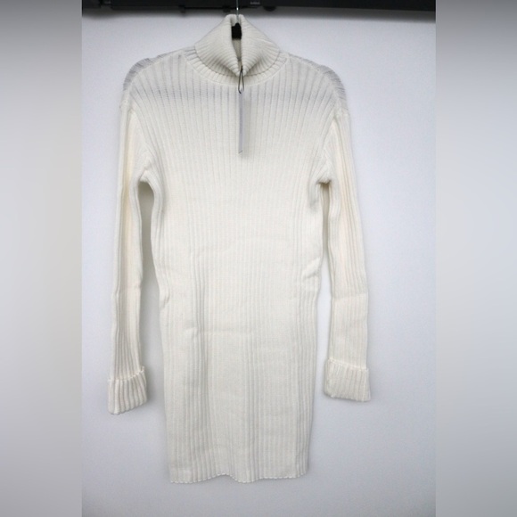 NWT- Stitches & Stripes- Crista Ribbed Mini Dress in White- Size Medium - Picture 7 of 7